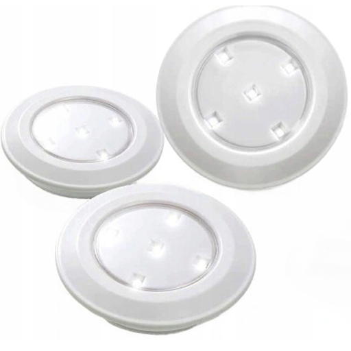 3x LAMPA, BEZDRÔTOVÁ LED batériová NOČNÁ lampa