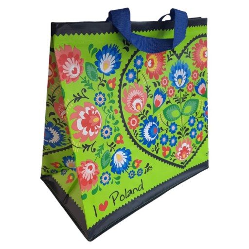 Nákupná taška 24L 35x20x35 Folklórna 1ks limetky