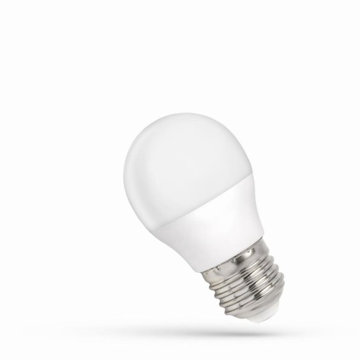 LED GUĽOVÁ žiarovka E27 230V 1W 100lm 6000K studená biela Spektrum