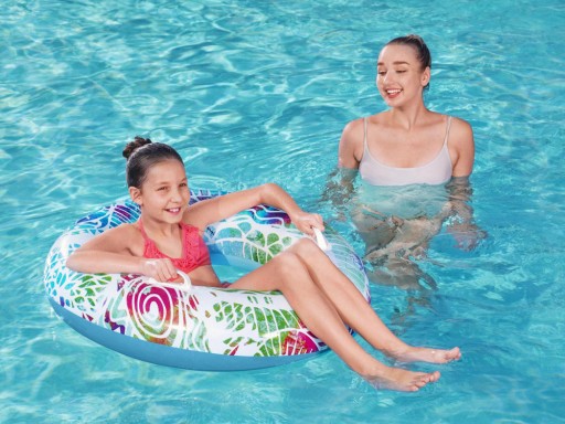 Bestway veľký nafukovací kruh s rúčkami 91cm 36084