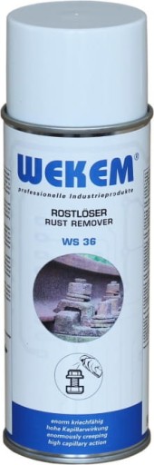 Sprej na odstraňovanie hrdze na kov, šasi a skrutky Odstraňovač hrdze 400 ml WEKEM