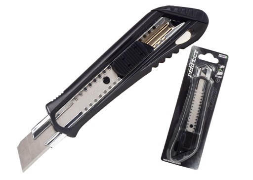 Nôž STALCO S ČEPEĽOU A AUTO LOCK 18 mm