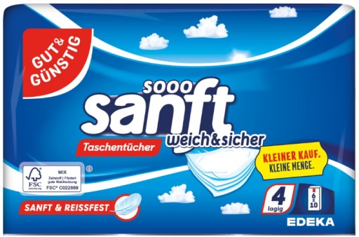 G&G Sooo Sanft Taschentucher 4 Lag Wipes 6 bal