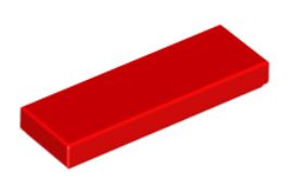 LEGO HLADKÝ TANIER 1X3 ČERVENÝ Č. 63864 PRE 2 KS
