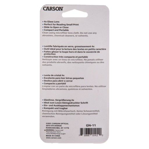 Carson Slide-Open Lupa 4x lupa