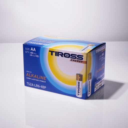Alkalická batéria Tiross AA (R6) 4 ks