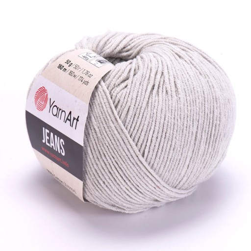 Jeans Yarn Umelecká priadza, ľanová sivá - 49