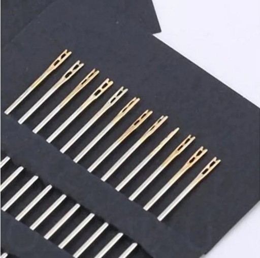 Samonavliekacie ihly na šitie EASY-THREAD HAND NEEDLE 12 kusov