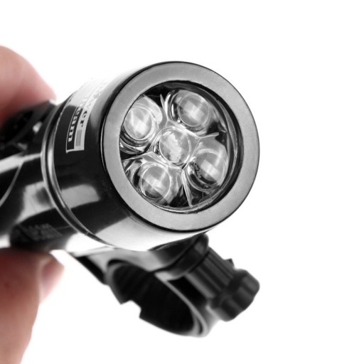 PREDNÁ LED LAMPA NA BICYKEL + DRŽIAK NA FĽAŠU