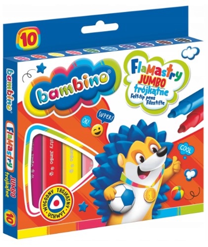 JUMBO TROJUHOLNÍKOVÉ FINTERS 10 FARIEB - BAMBINO