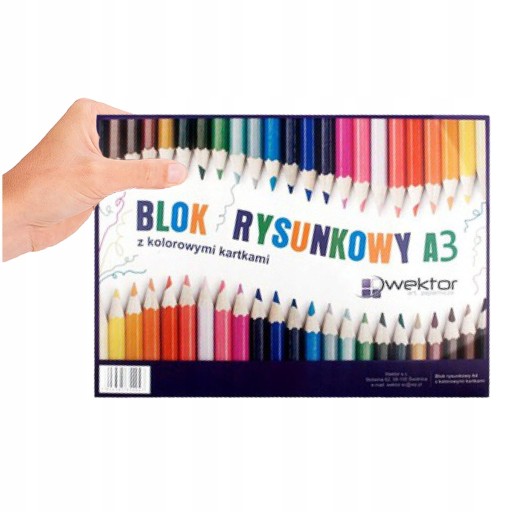VEKTOROVÝ BLOK VEĽKÝ A3 FAREBNÝ PAPIER A3