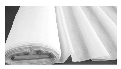 Biely voál, dĺžka 300 cm
