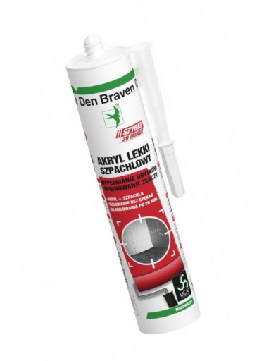 Den Braven Acrylic Quick Express Quick 20 Minute Light Putty White 280 ml