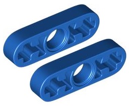 LEGO Flat Beam 1x3 Modrá (6632/6344176) x2