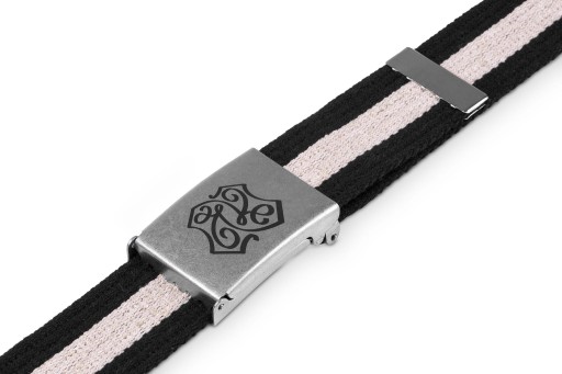 Popruh Kalatka Black and Beige