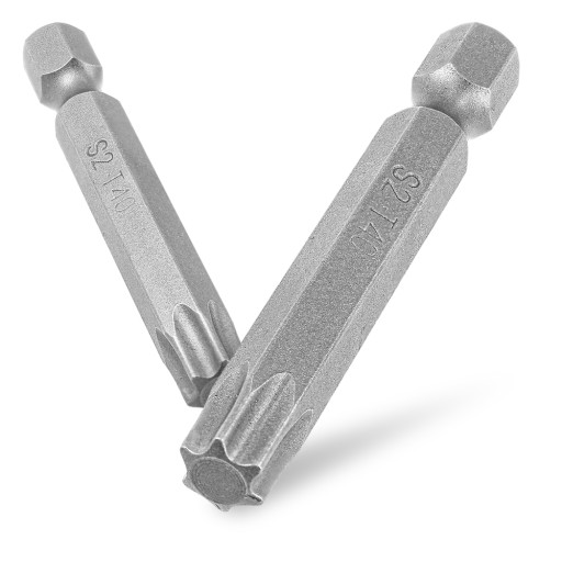 2x dlhé skrutkovacie bity TORX 40 50 mm MAGNETICKÉ HROTY Oceľové hroty