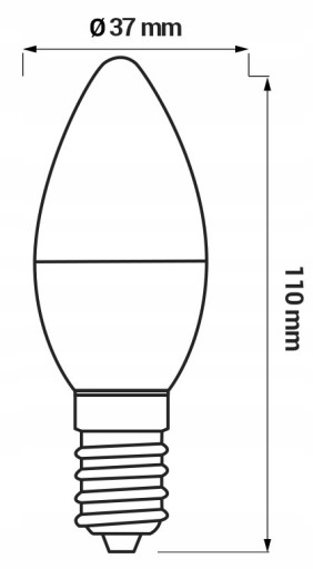 LED žiarovka svetelný zdroj E14 8W 900lm 230VAC 3000K ORO C37 TOTO WW