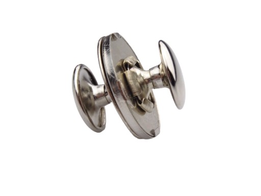 Magnetická spona na tašku s 2 striebornými nitmi 18 mm