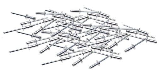 HLINÍKOVÉ SLEPÉ NITY 3,2 x 10 mm SADA 50 ks