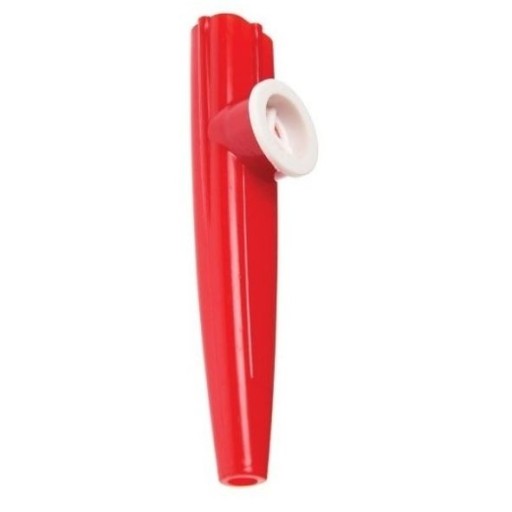 Plastový KAZOO červený, hračkársky nástroj pre deti