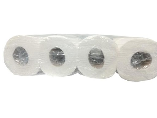 Biely neparfumovaný toaletný papier, 8 roliek