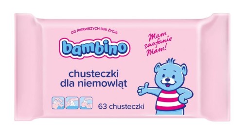 Bambino DELICATE BABY obrúsky 63 kusov!