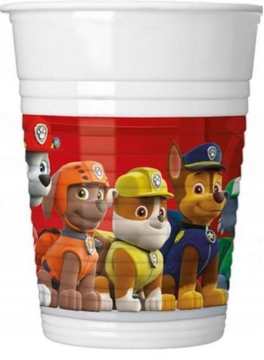 Paw Patrol plastové poháre 8 kusov, 200 ml