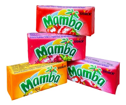 MAMBA rozpustný prúžok na gumu 4ks x 26,5g