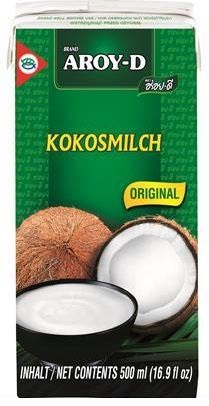 Aroy-D kokosové mlieko v kartóne na kávu a koktaily 500 ml