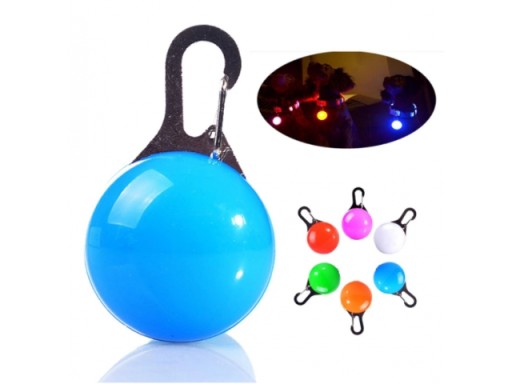 Viacfarebná LED lampa na obojok pre psov