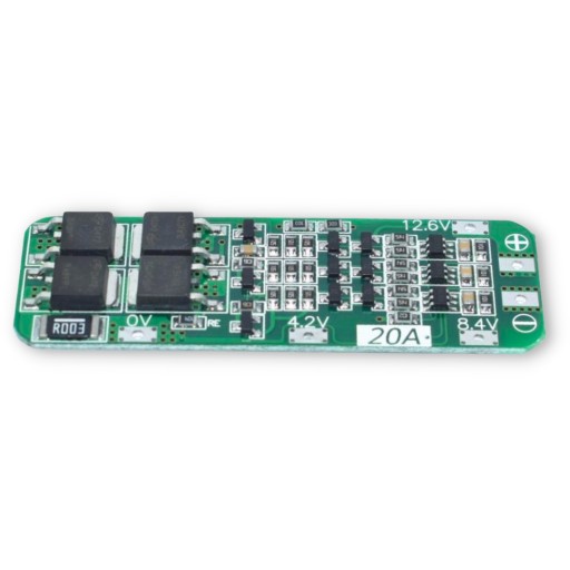 BMS balancer 3S 20A - 12,6 V Li-Ion 18650 nabíjačka článkov s ochr.