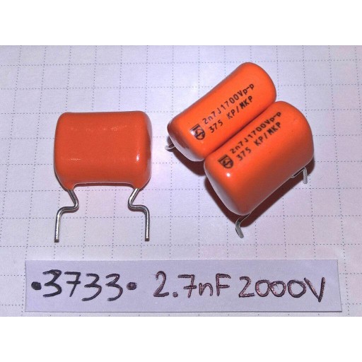 Kondenzátor Philips 2,7nF 2000V R15 5% MKP375 x2