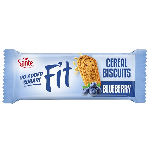 Fit Cereálne sušienky s čučoriedkami bez cukru 50 g