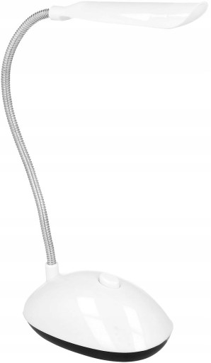 KOMPAKTNÁ LED STOLNÁ LAMPA, FLEXIBILNÁ, BIELA