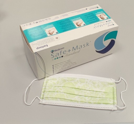 Medicom Flower-Lime chirurgické masky 50 ks