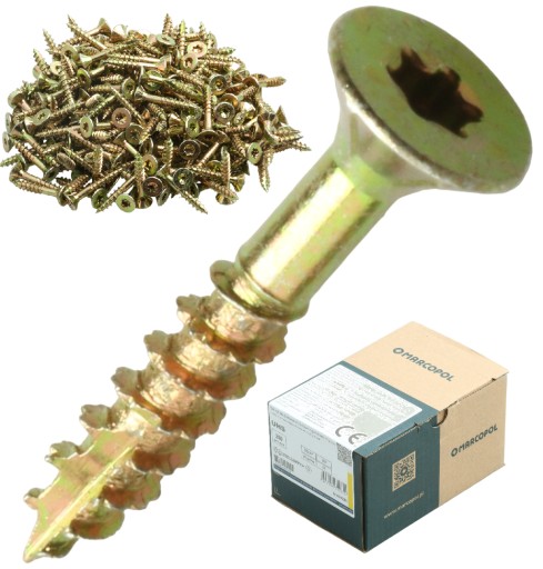 KONŠTRUKČNÉ SKRUTKY DO DREVA 5 x 30 mm TORX SKRUTKA 250 KS