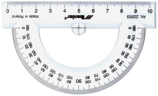 Školský GEOMETRICKÝ PROTRAKLÁTOR pre deti 180 stupňov Leniar VYSOKÁ KVALITA