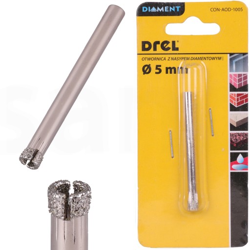 DIAMANTOVÁ VŔTAČKA 5 mm DIEROVÁ PÍLA NA KERAMICKÝ KAMEŇ