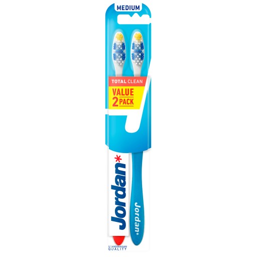 JORDAN TOTAL CLEAN zubná kefka čistič jazyka MEDIUM 2 ks.
