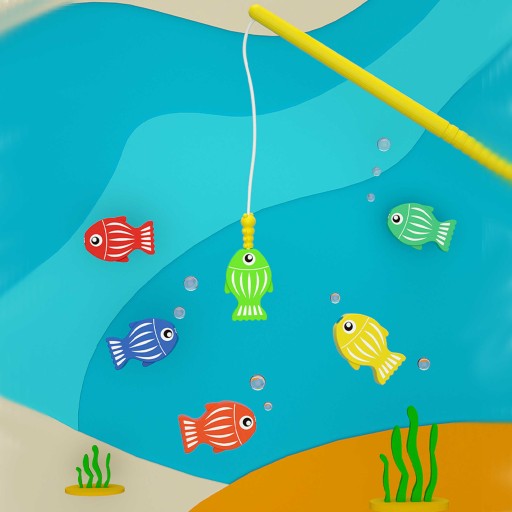 OBOJSTRANNÁ VZDELÁVACIA DOSKA HRAČKA RYBÁRSKE RICOKIDS