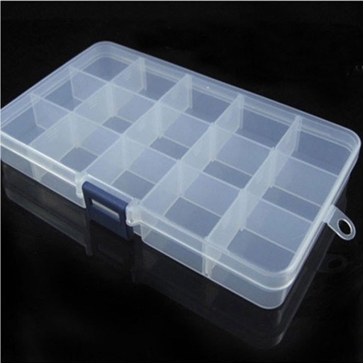 Organizérový kontajner s 15 priehradkami 175x100x22mm