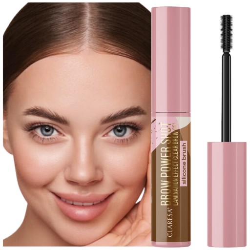 Claresa Colorless gél na obočie Brow Power Shot laminácia kofeín SEOL