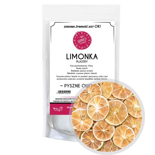 Sušené plátky limetky - 50g Jedlé ovocie
