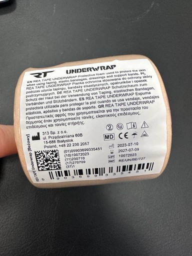 REA TAPE wrap foundation pinka kineziológia TEJP under wrap beige