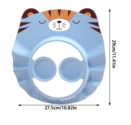 Kúpací šilt / okraj na umývanie detských hlavičiek - Blue Kitten