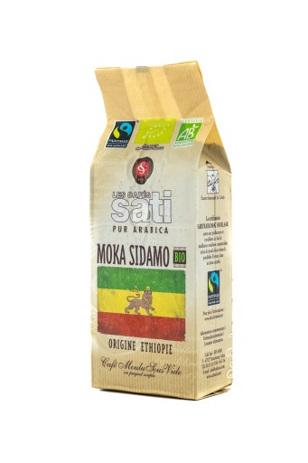 Bio káva Cafe Sati Moka Sidamo BIO - mletá káva 250g