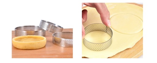 Forma na koláč, priemer 20 cm, cesto z kovových krúžkov