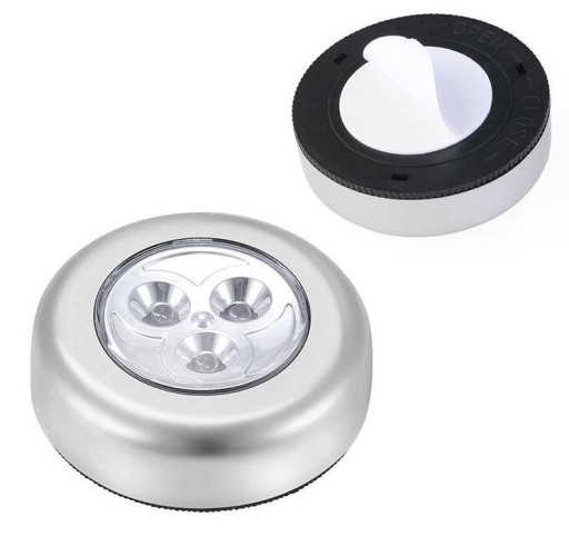 X1 3LED DIÓDOVÁ LAMPA SAMOLEPIACA BATÉRIA DOTYK
