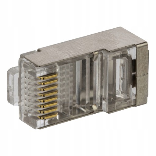 NEKU RJ45 FTP cat6 koncovky, drôtené sito, 10 ks