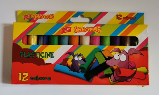Plastelínová sada 12 farieb Sada EASY CREATIVE
